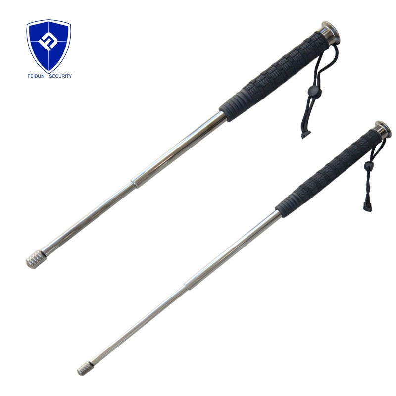 26 Inches Anti Riot Polices Auto Lock Push Button Alloy Steel Extendable Baton