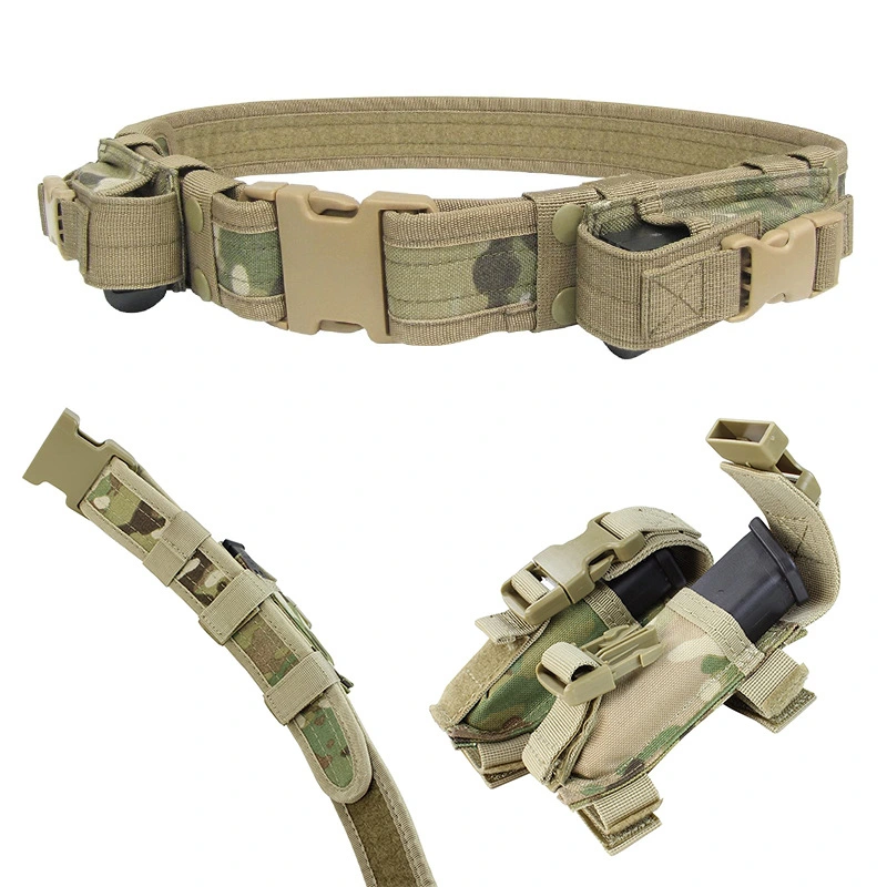 High Quality Outdoor Utility Belt Tactical Webbing Strap 2 Pack Tactical Magazine Belt