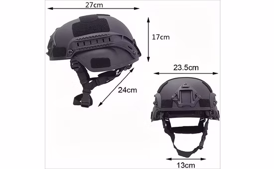 聴覚保護用の Mich プラスチック調整可能なトラクション戦術軍用ヘルメット